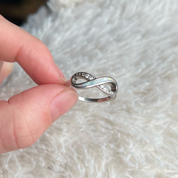 Opal Infinity Ring - Picture 6 of 7